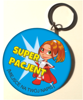 Breloczek dzielny pacjent dziewczynka 