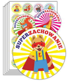 Naklejki super zachowanie