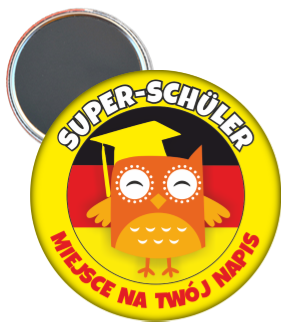 Magnes w języku niemieckim z sową