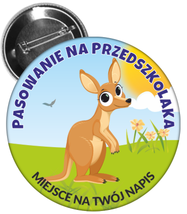 Pasowanie na przedszkolaka - przypinka