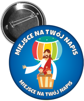 przypinka religijna z Jezusem