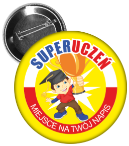 Przypinka super uczeń 