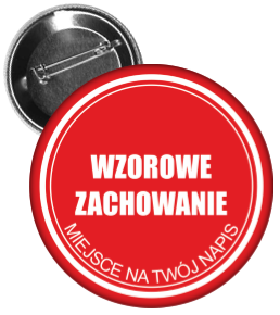 Przypinka za wzorowe zachowanie 
