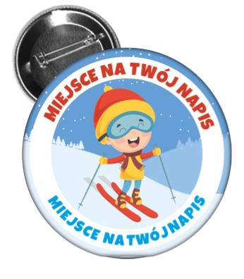 Przypinka narciarska