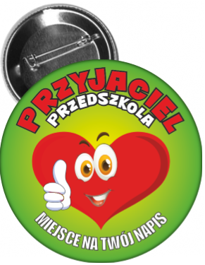 przypinki przyjaciel przedszkola