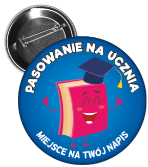 Przypinka pasowanie na ucznia