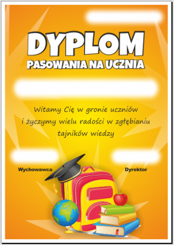 Dyplom pasowania na ucznia