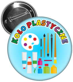 Przypinki koło plastyczne.