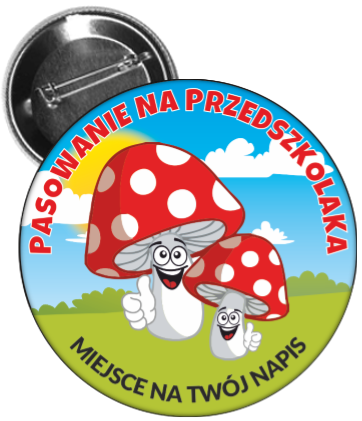 Pasowanie na przedszkolaka - przypinka