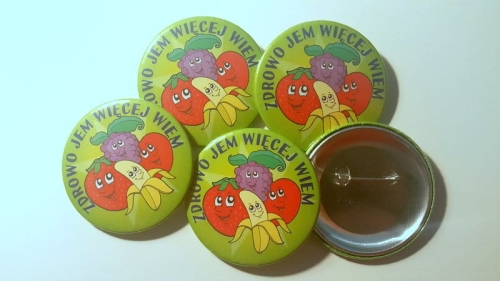 przypinki owoce zdrowo jem