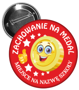 Przypinka wzorowe zachowanie 