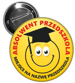 Przypinka absolwenta przedszkola/ukończenia przedszkola