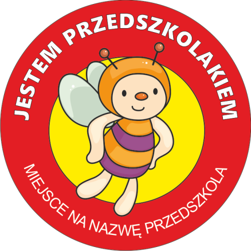 Przypinka Jestem Przedszkolakiem Pszczółka