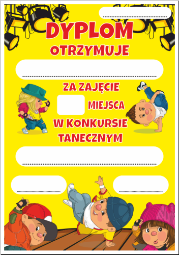 Dyplom konkurs taneczny