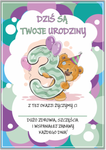 Dyplom 3 latka
