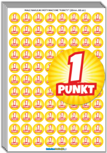 Małe Naklejki "1 PUNKT (20mm, 440 szt.) 