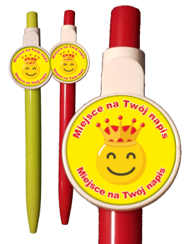 Długopis: "Buźka z Koroną" + twoje napisy