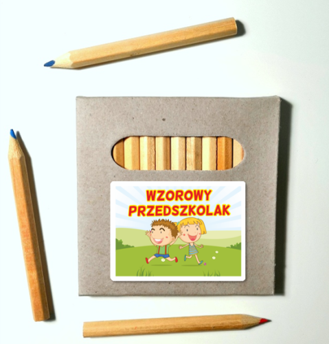 Kredki ołówkowe (12 szt.) : Wzorowy Przedszkolak (wzór 9) 