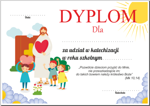 Dyplom Katechizacji - wzór 3
