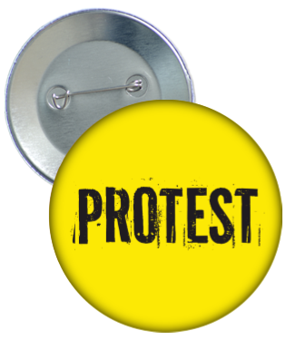przypinka protest żółta protest nauczycieli