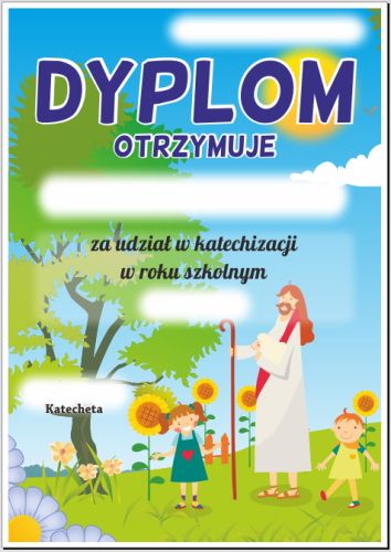 Dyplom katechizacji - wzór 7