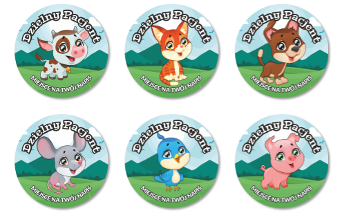 Naklejki 40mm Dzielny pacjent (14)