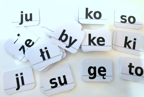 sylaby otwarte gotowe kartoniki