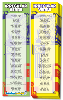 Zakładki irregular verbs