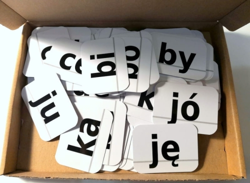 sylaby otwarte gotowe kartoniki