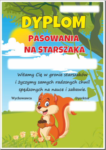 Pasowanie na starszaka - wzór 29