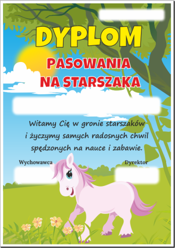 Pasowanie na starszaka - wzór 30