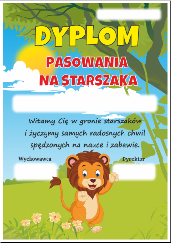 Pasowanie na starszaka - wzór 32