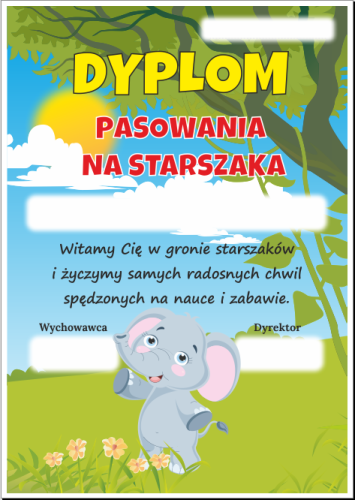 Pasowanie na starszaka - wzór 33