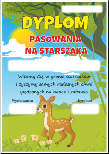 Pasowanie na starszaka - wzór 36
