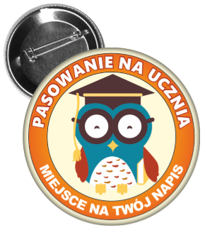 Przypinka pasowanie na ucznia