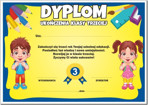 Dyplom - klasa 3