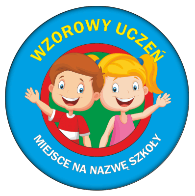 Medal na tasiemce: "Wzorowy Uczeń" Dzieci + nadruk