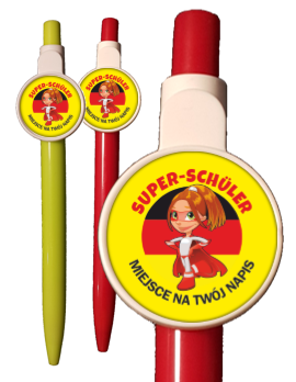 Długopisy z obrazkiem w języku niemieckim
