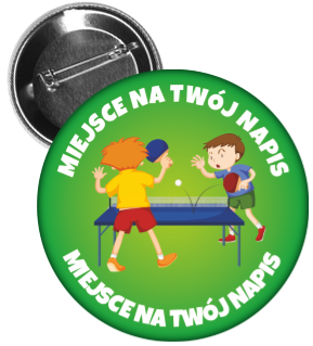 Przypinka tennis stołowy