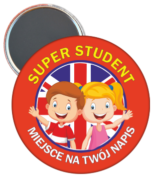 Magnes dla dzieci w języku angielskim.
