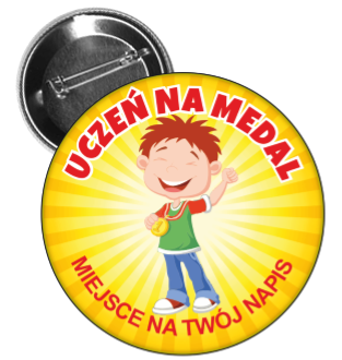 Przypinka Uczeń na medal