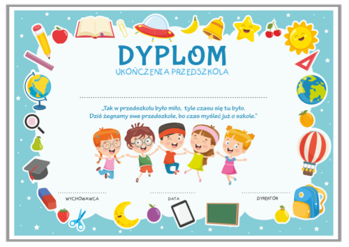 DYPLOM UKOŃCZENIA PRZEDSZKOLA