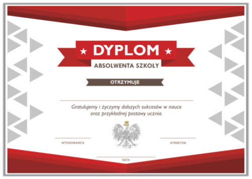 Dyplom Absolwenta szkoły