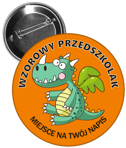 Przypinka wzorowego przedszkolaka.