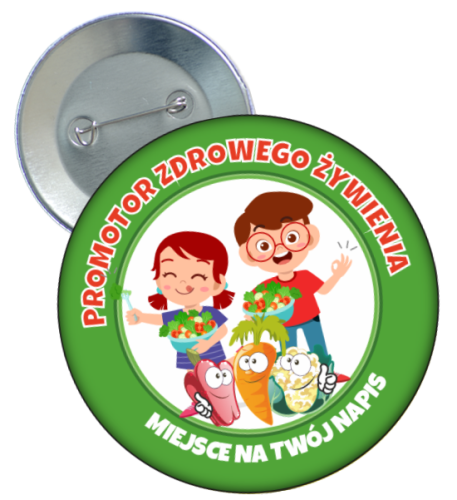 Promotor zdrowego żywienia - przypinka