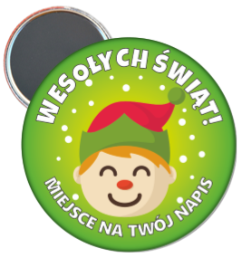 Magnes świąteczny z elfem
