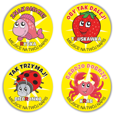 Naklejki dla logopedów głoska R