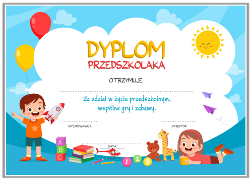 Dyplom przedszkolaka