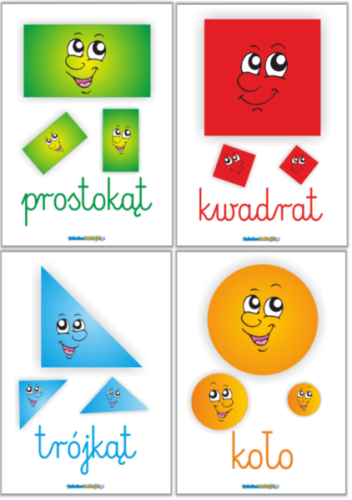 plansze edukacyjne z figurami