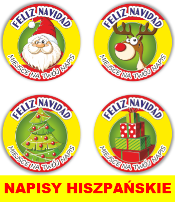Naklejki świąteczne w języku hiszpańskim